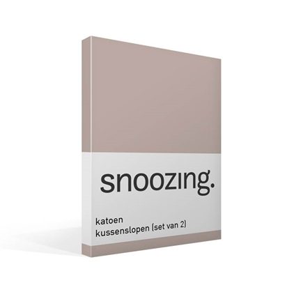 Snoozing taies d'oreiller coton 57 fils (lot de 2)