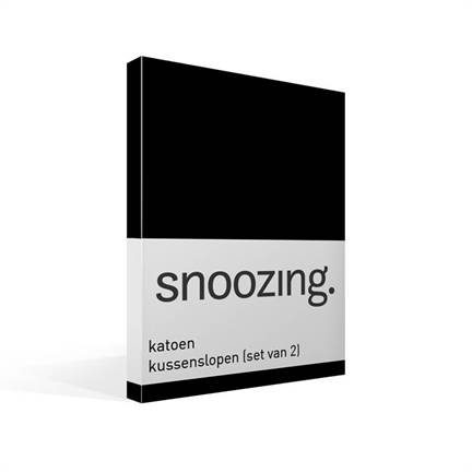 Snoozing taies d'oreiller coton 57 fils (lot de 2)