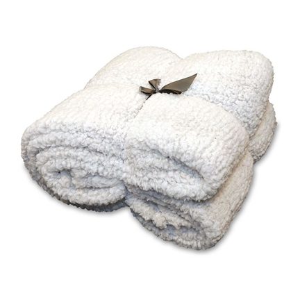 Unique Living Knut plaid polaire gris silex - thumbnail_01