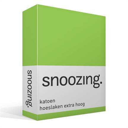 Snoozing drap-housse grand bonnet coton 57 fils