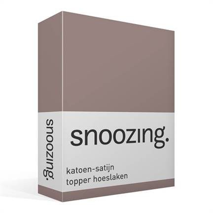 Snoozing drap-housse surmatelas satin