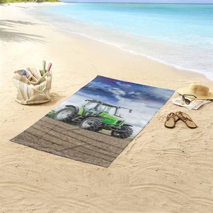 Good Morning Tracteur serviette de plage