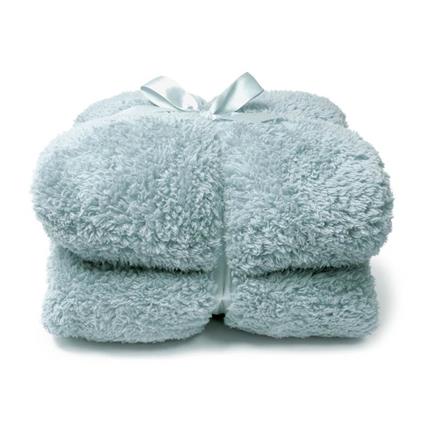 Unique Living Teddy plaid polaire bleu