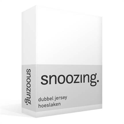 Snoozing drap-housse double jersey blanc