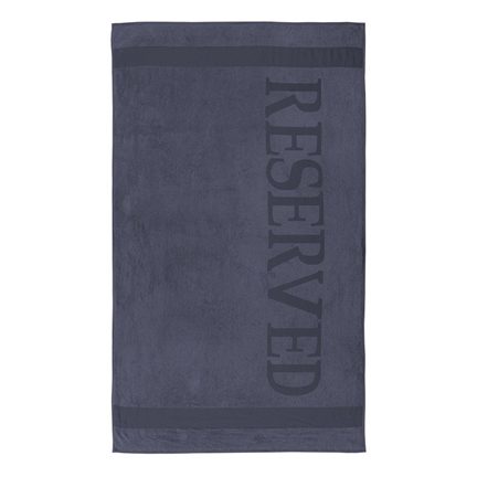 Reserved serviette de plage gris