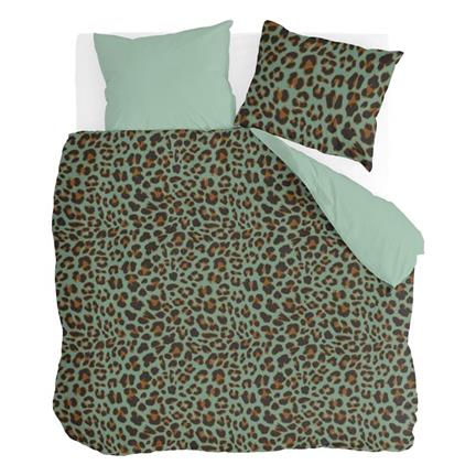 Byrklund Fantaisie Léopard housse de couette vert