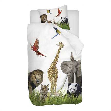Snoozing Zoo housse de couette multicolore - thumbnail_01