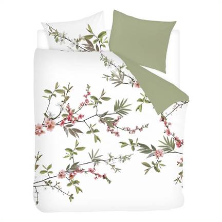 Snoozing Branche fleurie housse de couette en flanelle