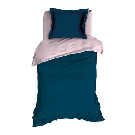 Romanette Comtesse housse de couette en flanelle teal/rose